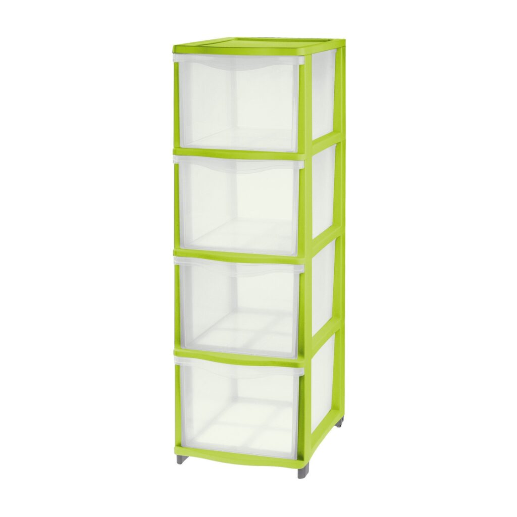 cassettiera-cover-line-4-cassetti-alti-trasparente-lime